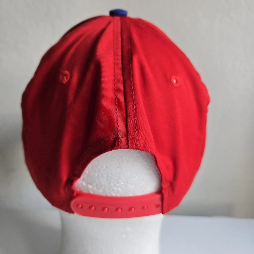 Vintage MLB Texas Rangers Hat Cap Men's Red Snapback Logo Athletic 90s‎